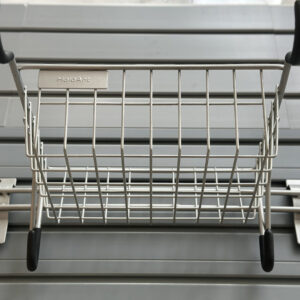 Coș metal cu cârlig pentru bicicletǎ